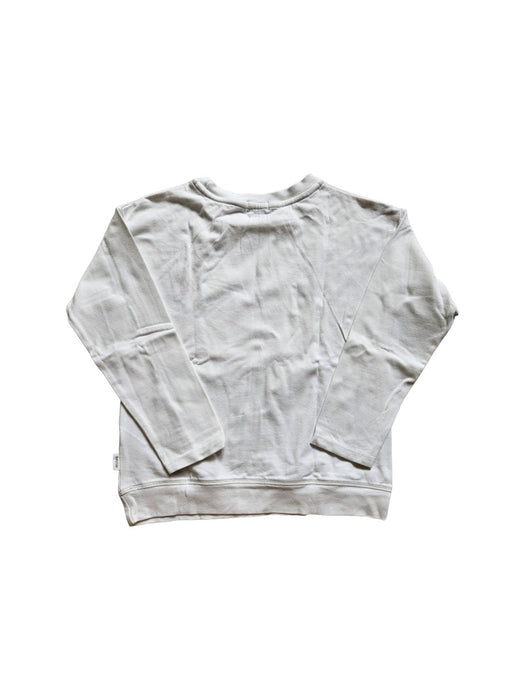 A White Crewneck Sweatshirts from miles baby in size 6T for boy. (Back View)