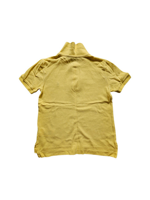 A Yellow Short Sleeve Polos from Ralph Lauren in size 5T for boy. (Back View)