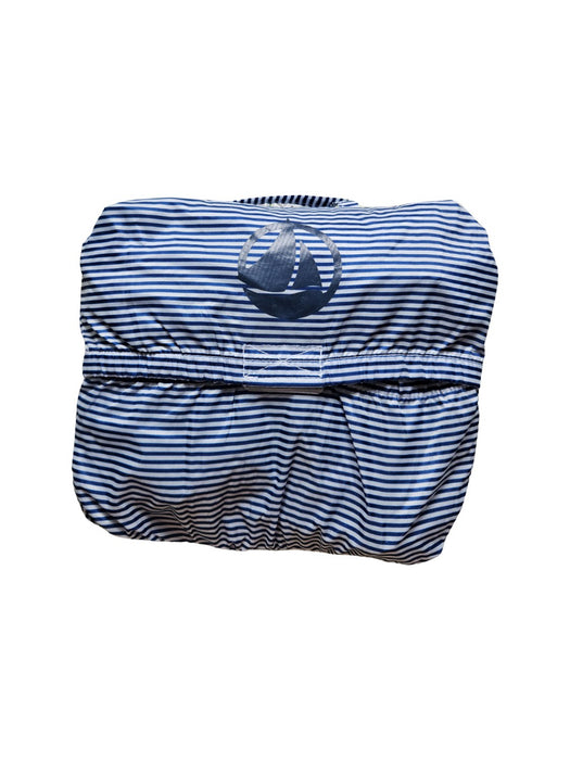 A Blue Lightweight Jackets from Petit Bateau in size 6T for boy. (Back View)