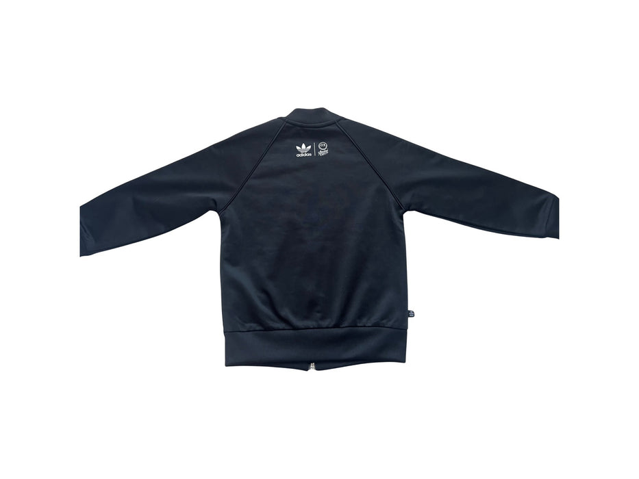 A Black Lightweight Jackets from Adidas in size 4T for boy. (Back View)