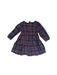 A Navy Long Sleeve Dresses from Chickeeduck in size 5T for girl. (Back View)