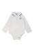 A White Long Sleeve Bodysuits from Jacadi in size 12-18M for boy. (Front View)