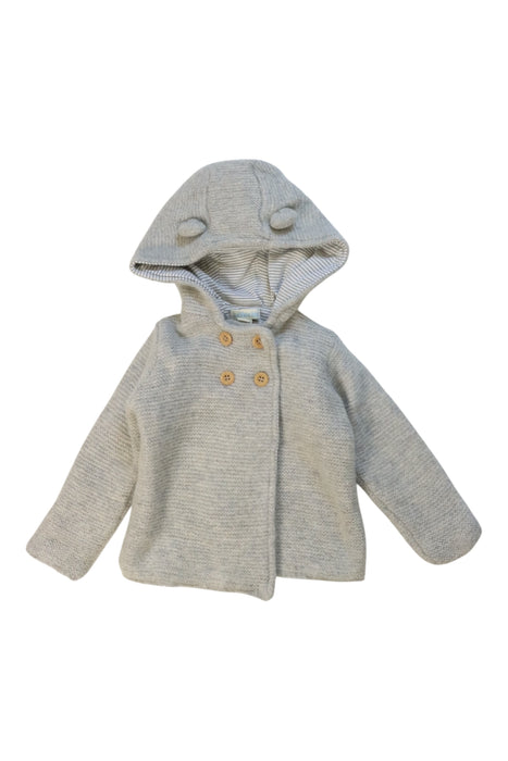 A Grey Coats from Jojo Maman Bébé in size 12-18M for boy. (Front View)