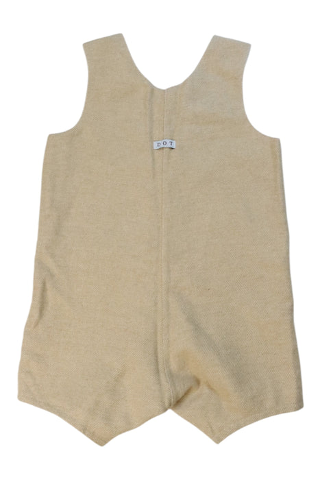 A Beige Overall Shorts from DOT in size 12-18M for boy. (Back View)