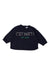 A Navy Crewneck Sweatshirts from Petit Bateau in size 6-12M for boy. (Front View)