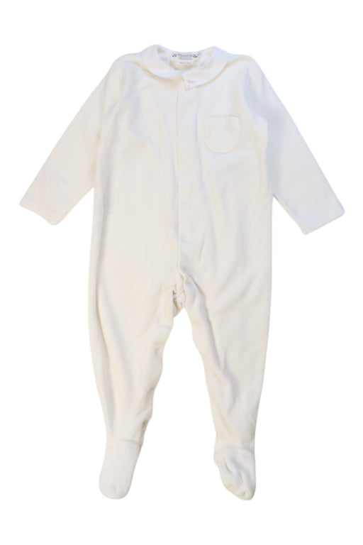 A White Onesies from Bonpoint in size 12-18M for neutral. (Front View)