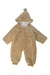 A Beige Puffer/Quilted Coats & Outerwear from The Little Tailor in size 12-18M for neutral. (Front View)
