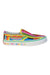 A Multicolour Slip Ons from Vans in size 6T for girl. (Front View)