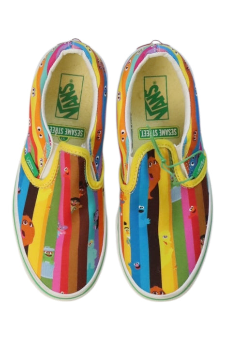 A Multicolour Slip Ons from Vans in size 6T for girl. (Back View)
