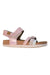 A Pink Sandals from Gioseppo in size 4T for girl. (Front View)