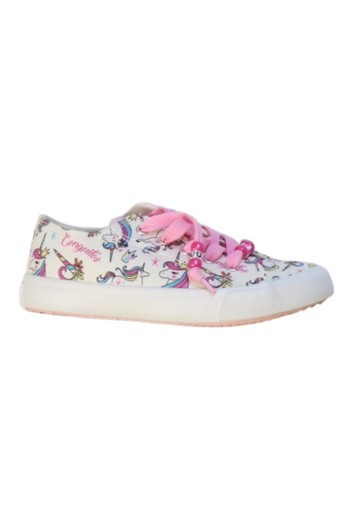 A Multicolour Sneakers from Conguitos in size 6T for girl. (Front View)