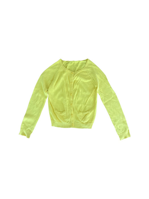 A Yellow Cardigans from Jacadi in size 8Y for girl. (Front View)
