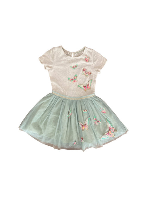 A Ivory Short Sleeve Dresses from Monsoon in size 9Y for girl. (Front View)