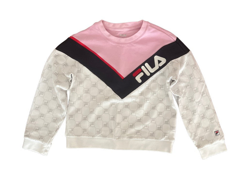 A Pink Crewneck Sweatshirts from Fila in size 12Y for neutral. (Front View)