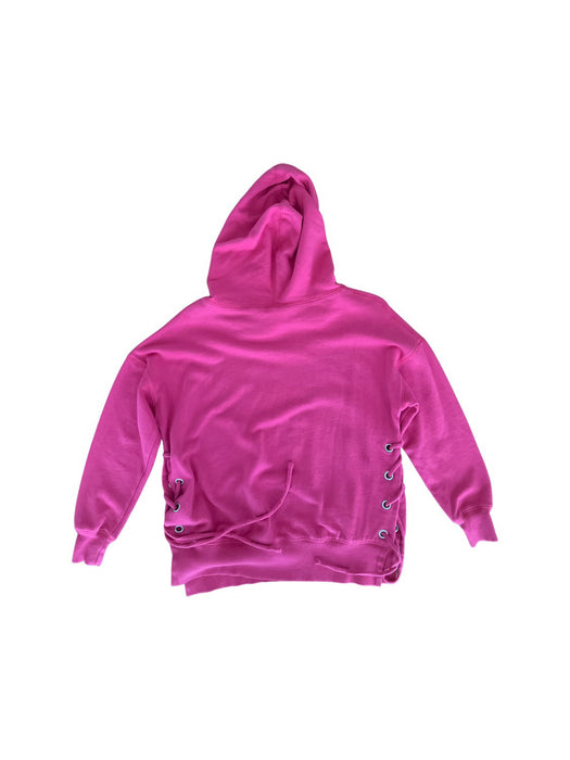A Pink Hooded Sweatshirts from Seed in size 8Y for girl. (Back View)