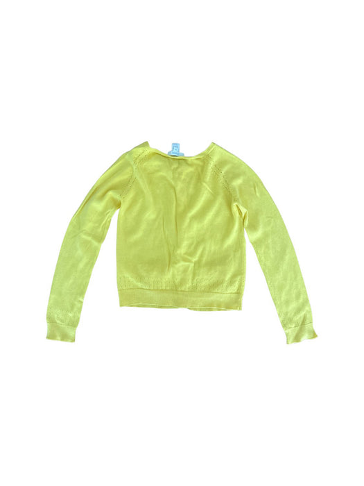 A Yellow Cardigans from Jacadi in size 8Y for girl. (Back View)