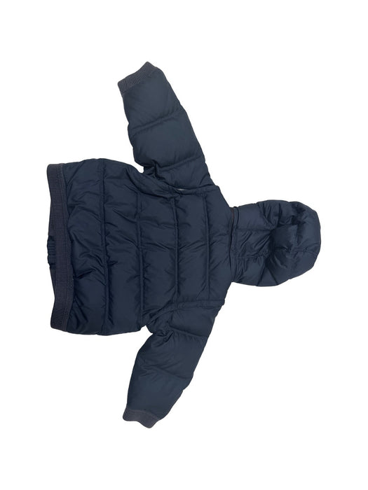 A Navy Puffer/Quilted Jackets from Burberry in size 18-24M for boy. (Back View)