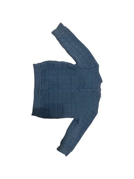 A Blue Crewneck Sweatshirts from Petit Bateau in size 2T for boy. (Back View)