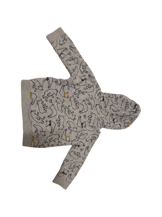 A Grey Hooded Sweatshirts from Petit Bateau in size 18-24M for boy. (Back View)