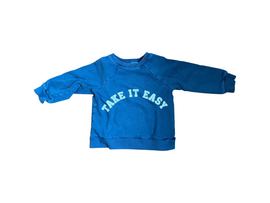 A Blue Crewneck Sweatshirts from Louis Louise in size 2T for neutral. (Front View)