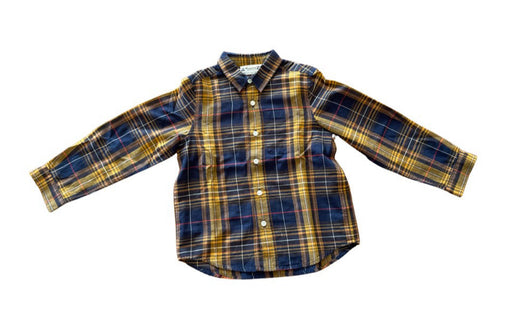 A Blue Long Sleeve Shirts from Bonpoint in size 6T for boy. (Front View)