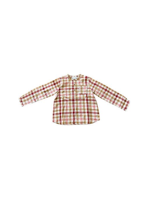 A Red Long Sleeve Shirts from Bonpoint in size 6T for boy. (Front View)