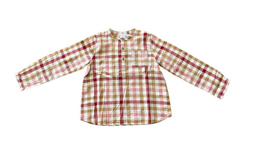 A Red Long Sleeve Shirts from Bonpoint in size 6T for boy. (Front View)