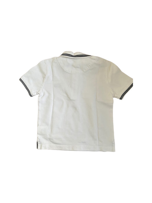 A White Short Sleeve Polos from Boss in size 4T for boy. (Back View)