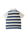A Navy Short Sleeve Shirts from Momonittu in size 4T for boy. (Back View)
