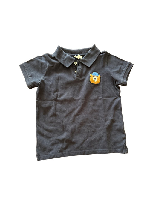 A Navy Short Sleeve Polos from Seed in size 6T for boy. (Front View)