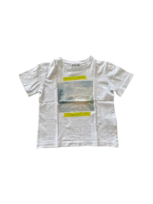 A Blue Short Sleeve T Shirts from Bonpoint in size 6T for neutral. (Front View)