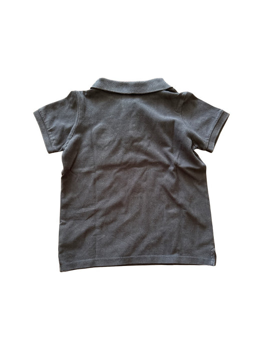 A Navy Short Sleeve Polos from Seed in size 6T for boy. (Back View)