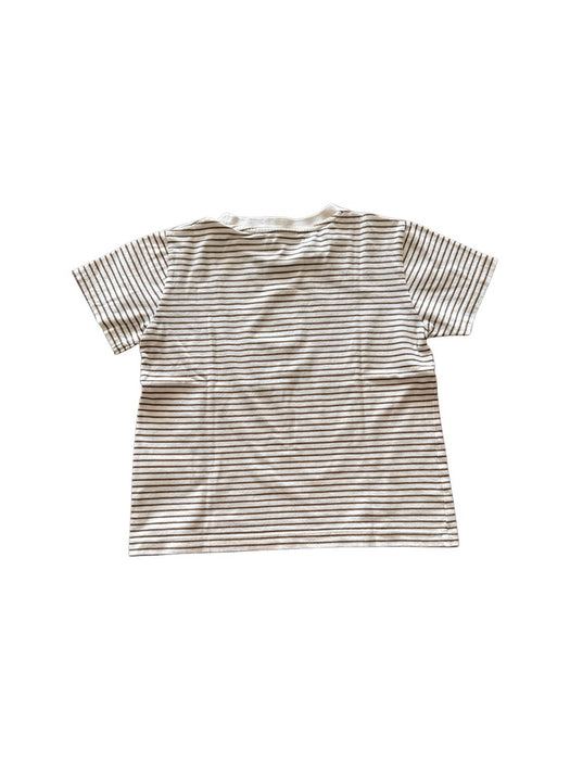 A Beige Short Sleeve T Shirts from Bonpoint in size 6T for boy. (Back View)