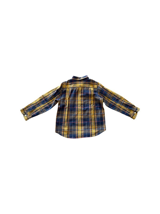 A Blue Long Sleeve Shirts from Bonpoint in size 6T for boy. (Back View)