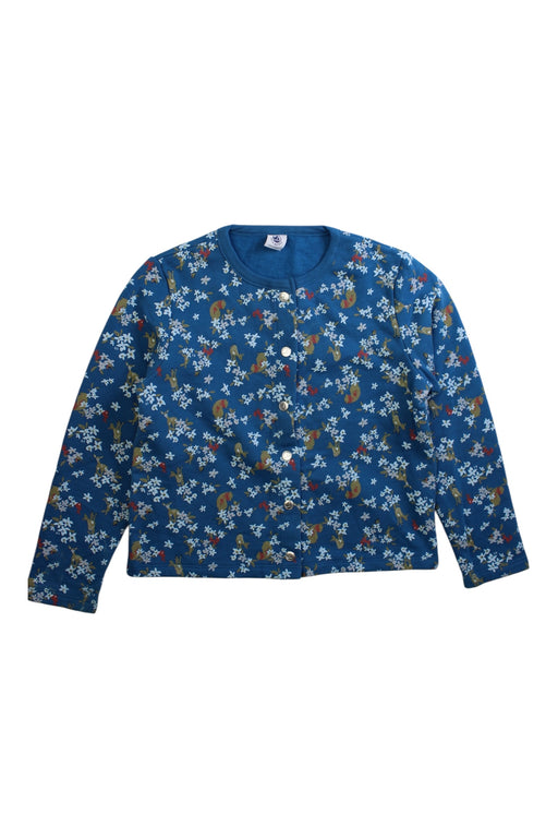 A Blue Long Sleeve Shirts from Petit Bateau in size 8Y for girl. (Front View)