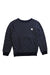 A Navy Sweatshirts from Petit Bateau in size 8Y for girl. (Front View)