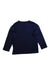 A Navy Long Sleeve Shirts from Hot Biscuits Mikihouse in size 4T for boy. (Back View)