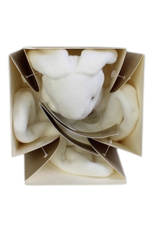 A White Soft Toys from Doudou et Compagnie in size Newborn for neutral. (Front View)