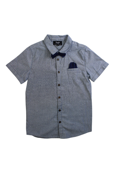 A Blue Long Sleeve Shirts from Bardot Junior in size 6T for boy. (Front View)