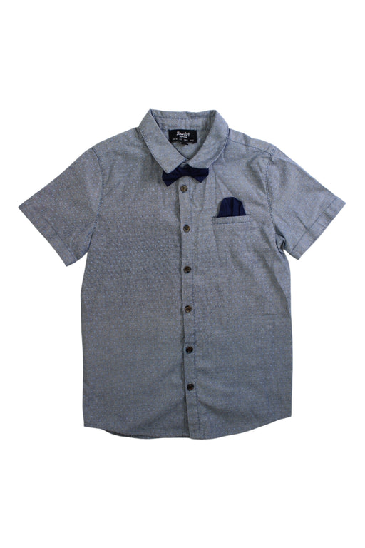 A Blue Long Sleeve Shirts from Bardot Junior in size 6T for boy. (Front View)