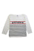A White Long Sleeve T Shirts from Petit Bateau in size 4T for boy. (Front View)
