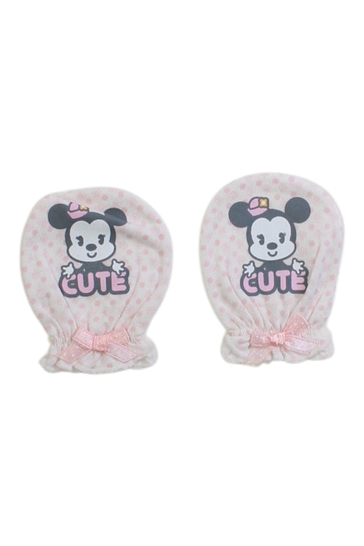 A Pink Gloves & Mittens from Les Enphants in size Newborn for girl. (Front View)