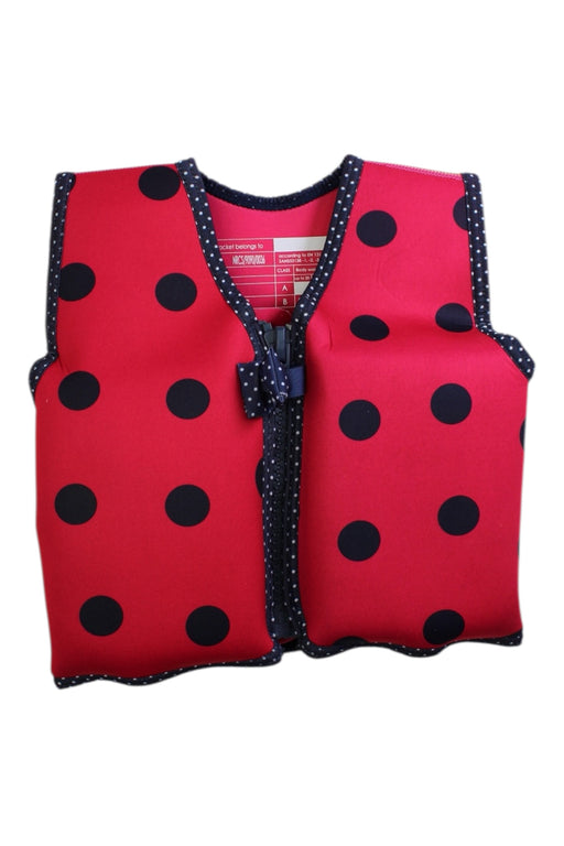 A Red Floatsuits from Konfidence in size 4T for girl. (Front View)