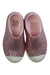 A Pink Slip Ons from Native Shoes in size 3T for girl. (Back View)