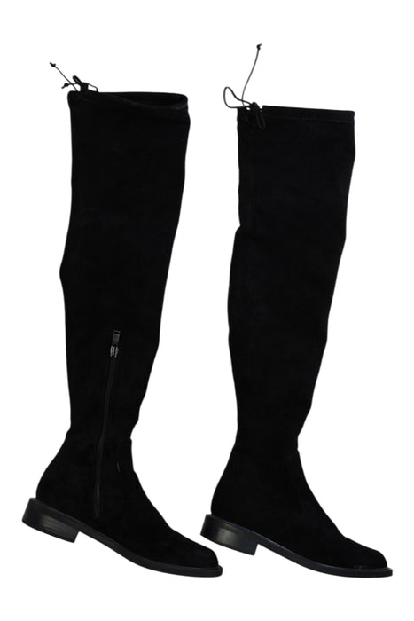 A Black Booties from Staccato in size 9Y for women. (Back View)
