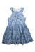 A Blue Sleeveless Dresses from Jacadi in size 5T for girl. (Front View)