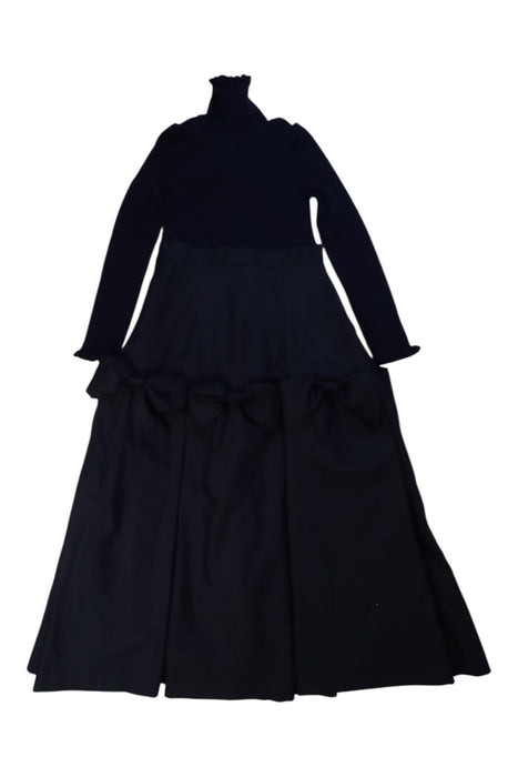 A Navy Long Sleeve Dresses from Nicholas & Bears in size 8Y for girl. (Back View)