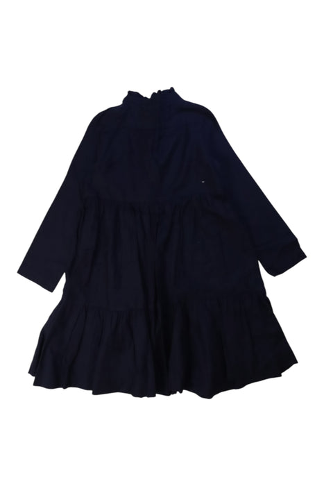 A Navy Long Sleeve Dresses from Bonpoint in size 8Y for girl. (Back View)