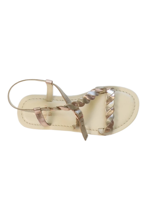 A Beige Sandals from Carrément Beau in size 6T for girl. (Front View)
