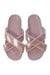 A Pink Sandals from Crewcuts in size 6T for girl. (Back View)